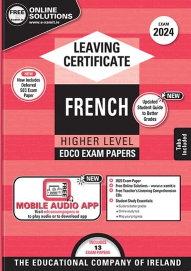 Exam Papers - Leaving Cert - French - Higher Level - Exam 2024